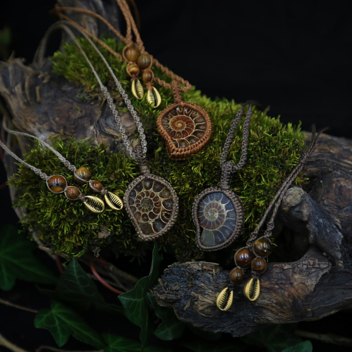 Gaia - Halskette Fossil Ammonit