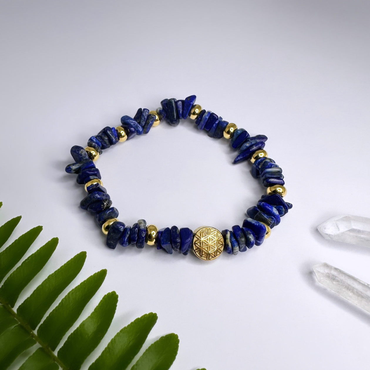 SEPTEMBER - Lapislazuli - Armband Flower of Life
