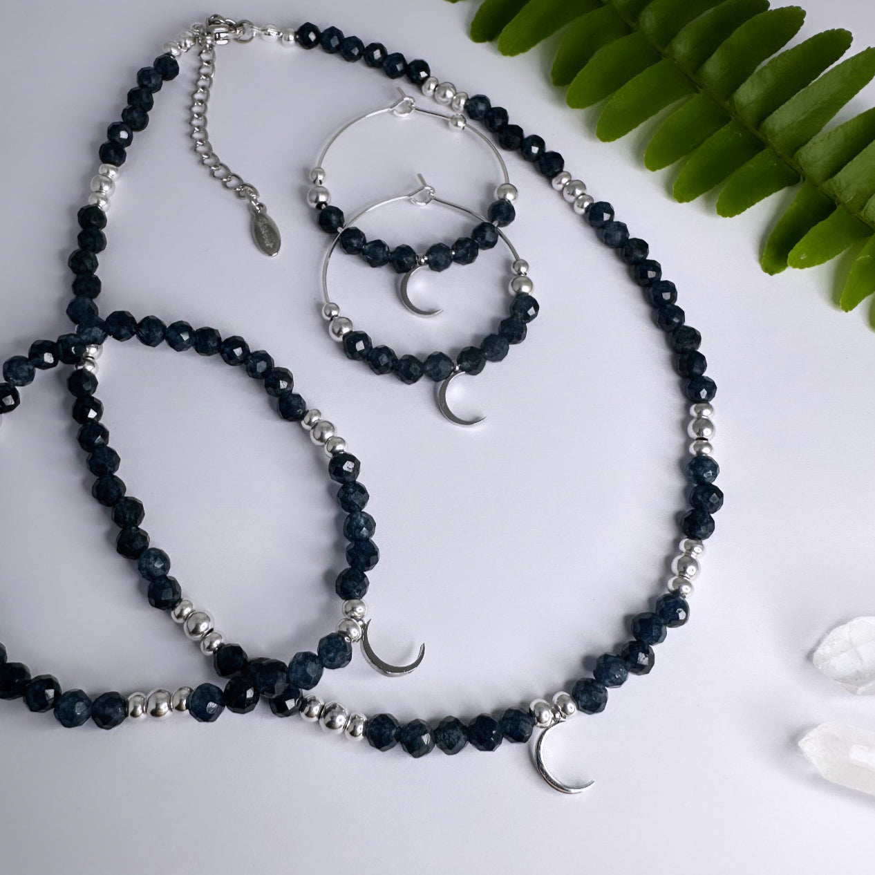 SEPTEMBER - Saphir - Armband Mond Silber