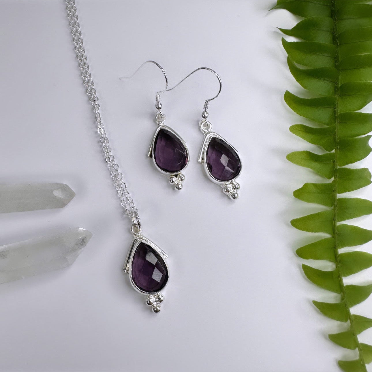 FEBRUAR - Amethyst - Ohrringe Nila Silber
