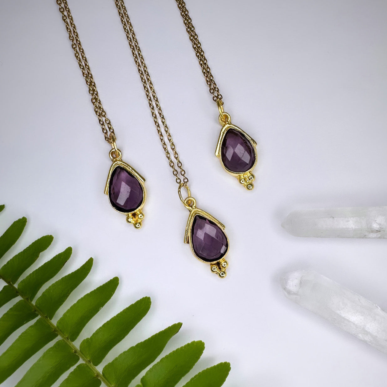 FEBRUAR - Amethyst - Halskette Nila Gold