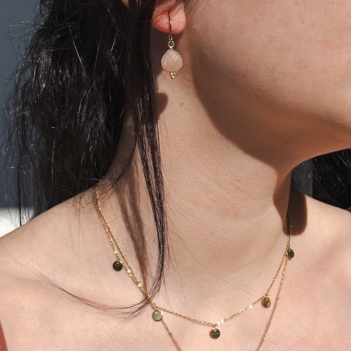 JUNI - Mondstein - Ohrringe Diana Silber