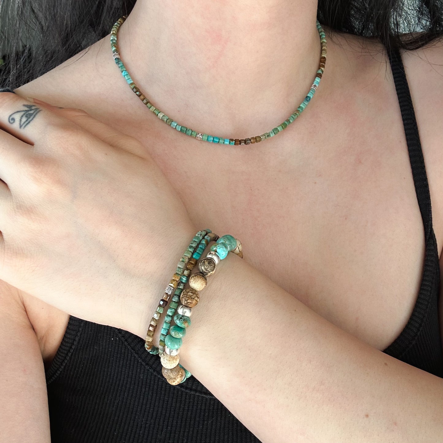 DEZEMBER - Türkis - Armband Cube