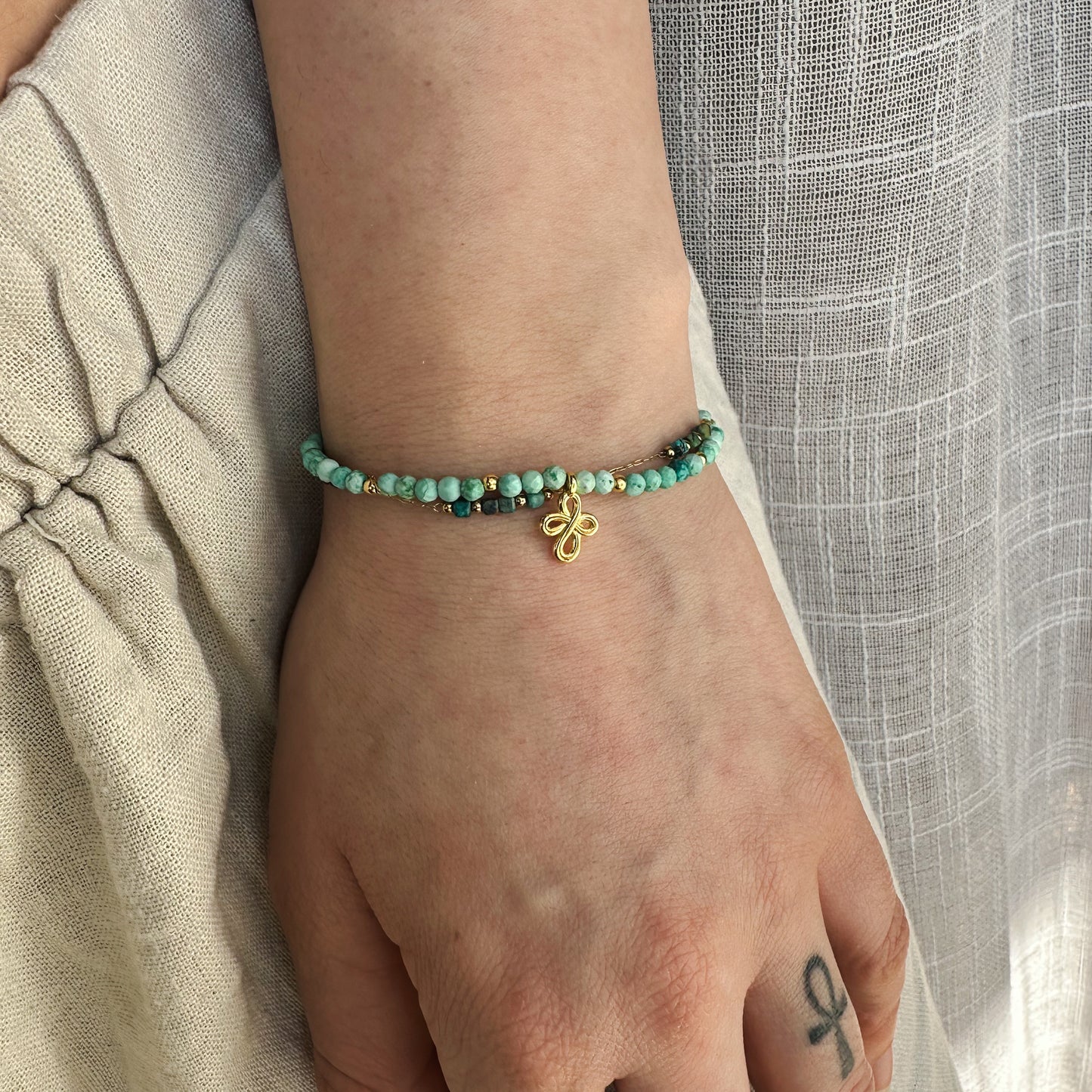 DEZEMBER - Türkis - Doppel Armband
