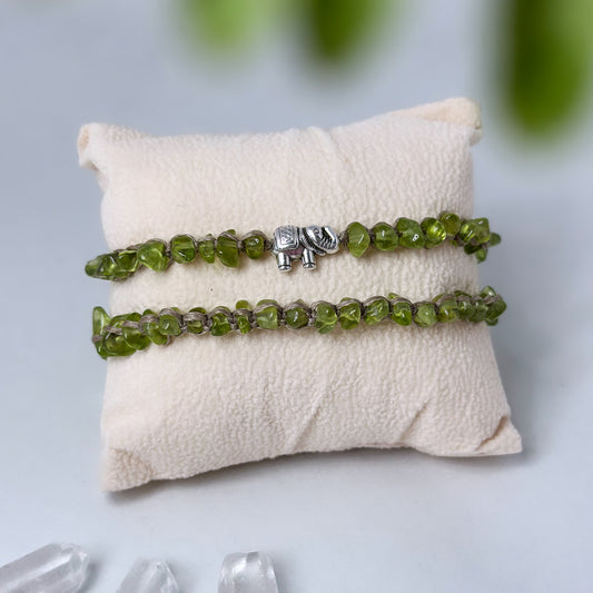 Bliss - Armband/ Fusskette Peridot