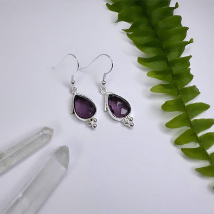 FEBRUAR - Amethyst - Ohrringe Nila Silber