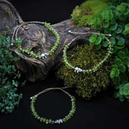 Bliss - Armband/ Fusskette Peridot