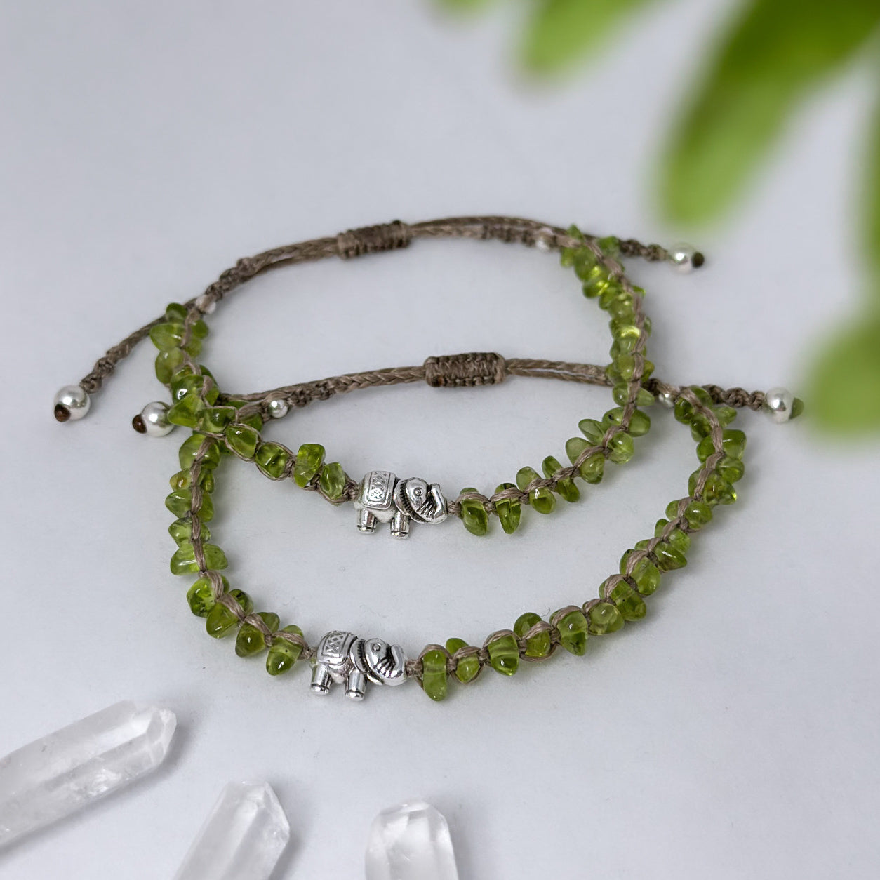 Bliss - Armband/ Fusskette Peridot