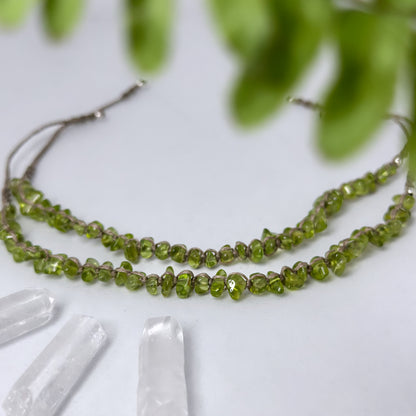 Bliss - Armband/ Fusskette Peridot