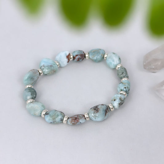 Infinity - Armband Larimar - Einzelanfertigung