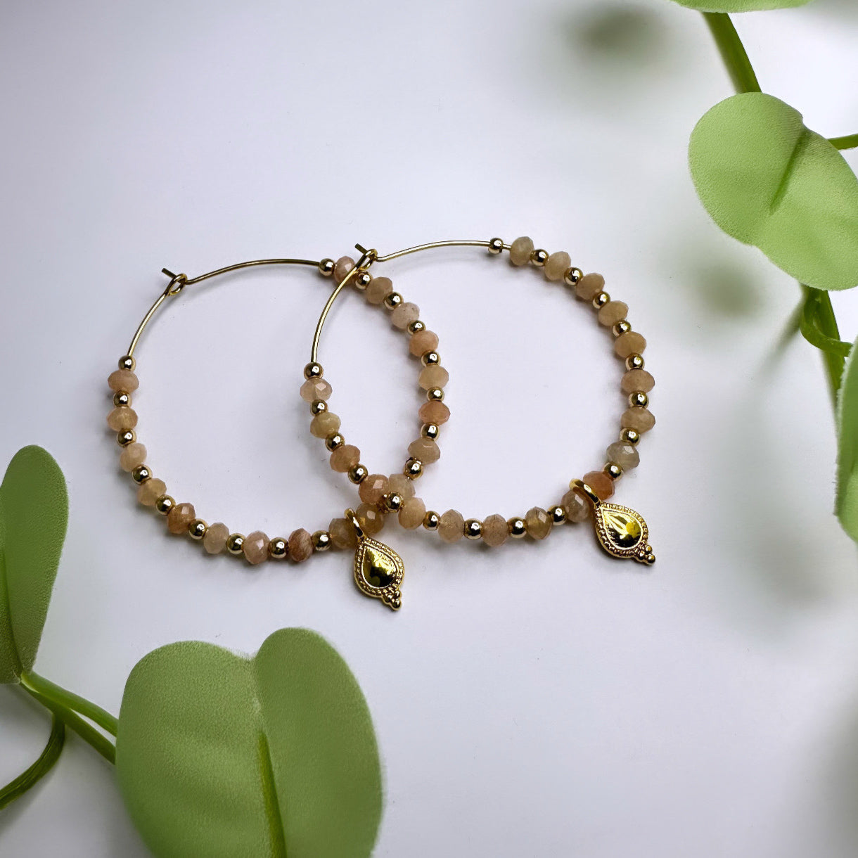 Ohrringe Creolen - Sonnenstein