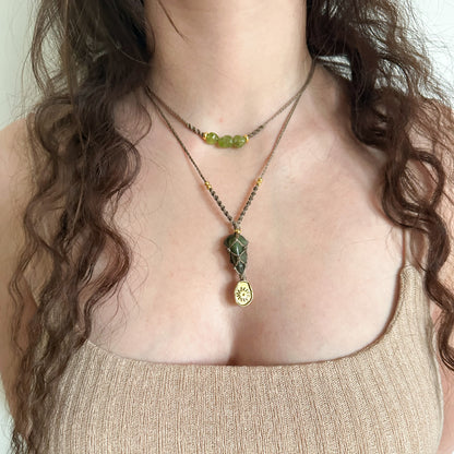 Layering Halskette Peridot & Vesuvianit - Alea Avena