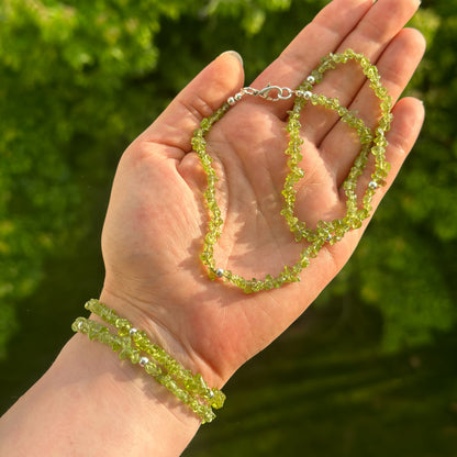 Infinity - Armband Peridot